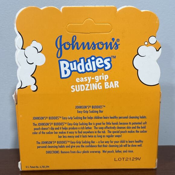 Johnson’s Kids Buddies Easy Grip Sudzing Bar Bath Soap NEW Discontinued - Picture 2 of 5